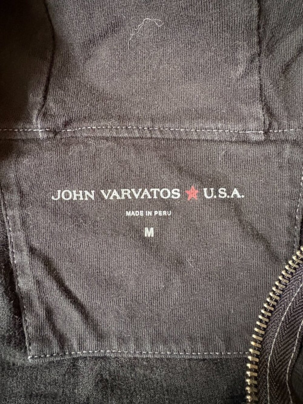 John Varvatos Peace Sign Zip Hoodie - Picture 5 of 6